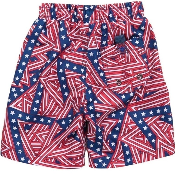 Beach BROS Angled Flap Swim Trunks - Picture 2 of 2
